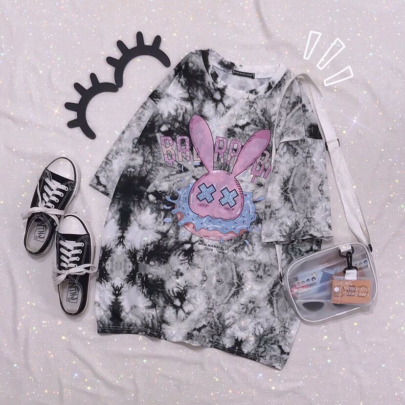 Áo unisex tiedye bad rabbit