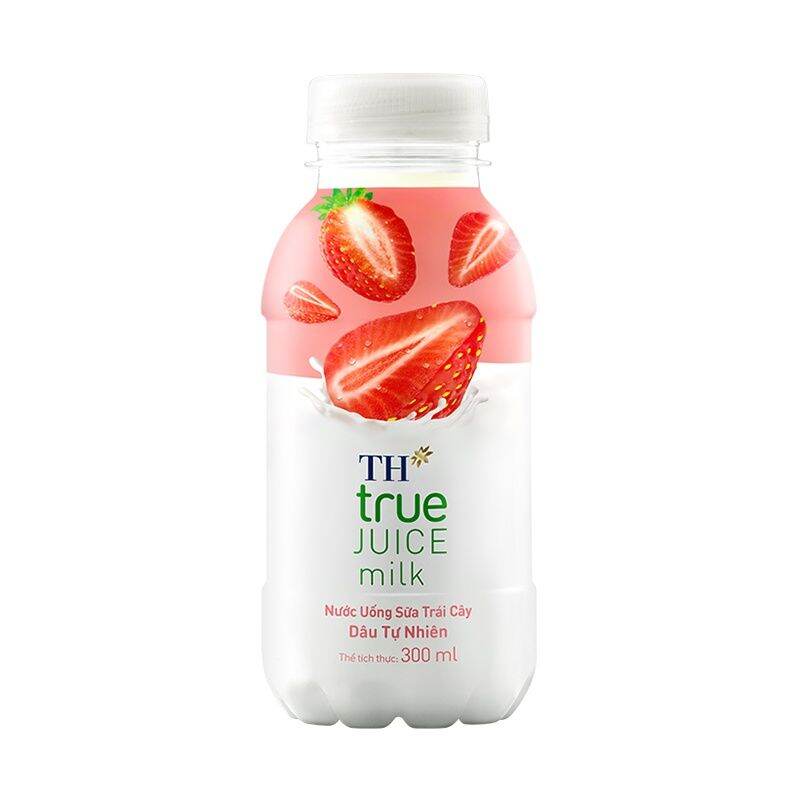Nước Uống Sữa Trái Cây Dâu/Cam TH True Juice Milk Chai 300ml