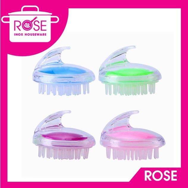 Lược gội đầu bằng silicon mát xa da đầu - Bàn chải gội đầu silicon mềm