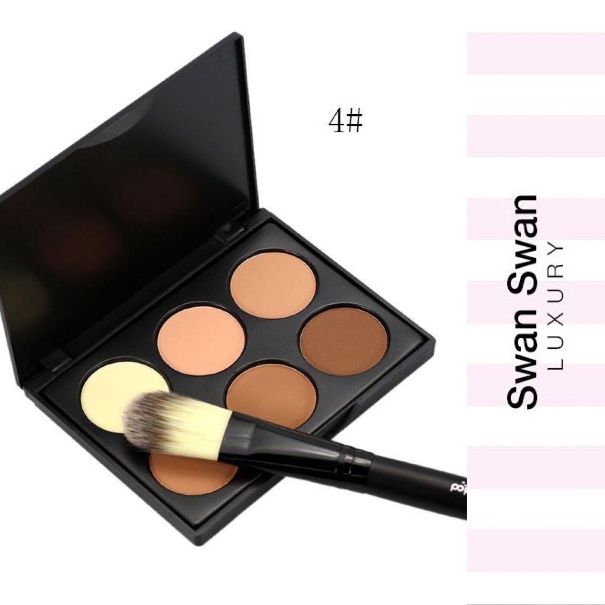 Phấn Bắt Sáng Tạo Khối Bronzer Che Khuyết Điểm Kèm Cọ