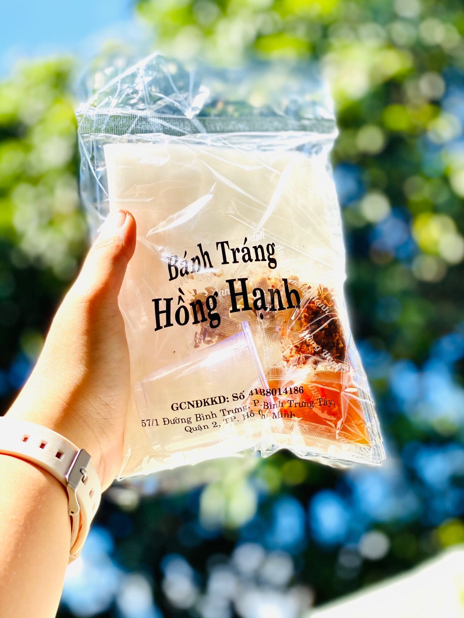 Combo 10 Bịch Bánh Tráng Me Hồng Hạnh Ăn Siêu Ngon