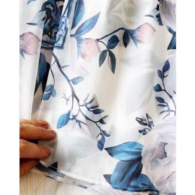 Đầm Hoa Đậu Biếc đủ size Mẹ & Bé (có bán lẻ)