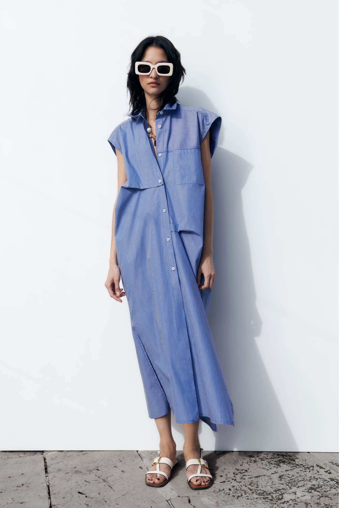 Đầm sơ mi zara
