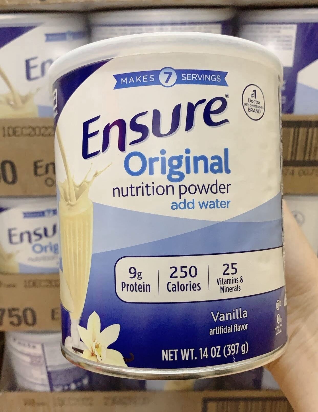 Sữa Bột Ensure Original Nutrition Powder 397g Vị Vani Của Mỹ cung cấp chất