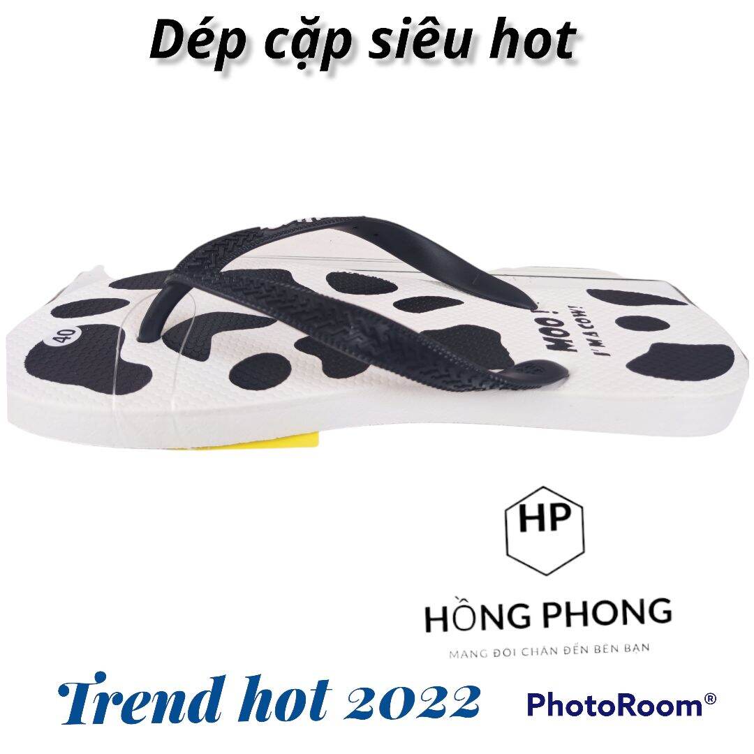 dép cặp bò sữa hot trend đế cao su không trơn dành cho nam nữ