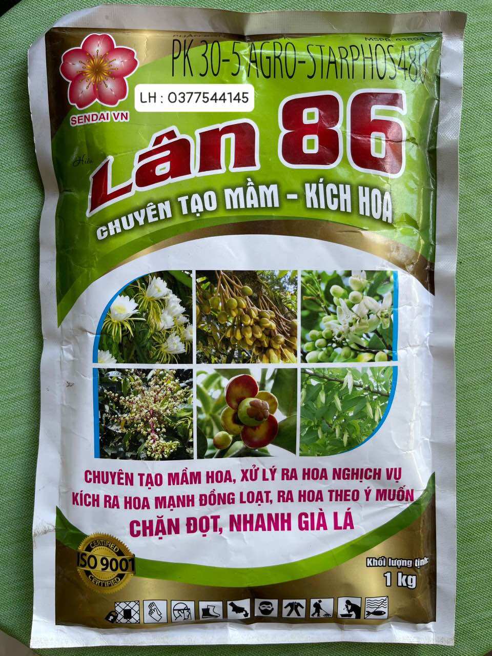 Phân bón hỗn hợp PK 30-5 agro-Starphos480 Lân 86 chuyên tạo mầm kích hoa