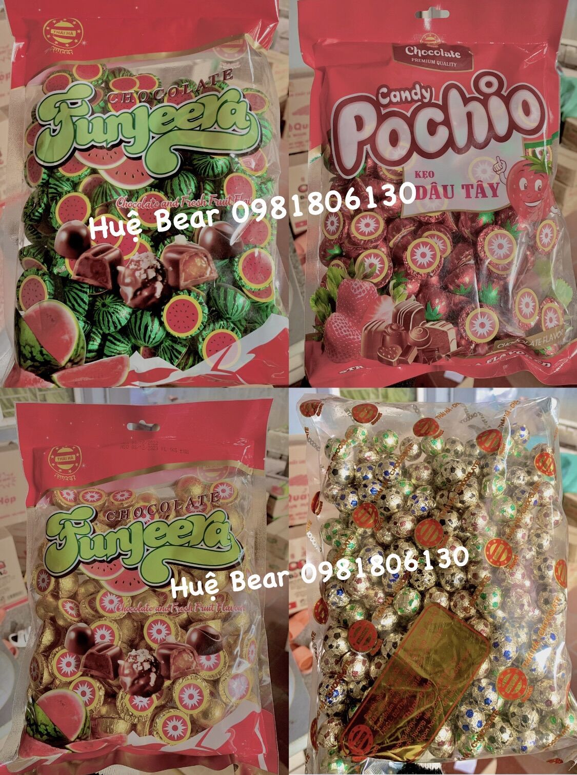 Sỉ 1kg kẹo socola mix các vị hàng loại sịn thơm ngon