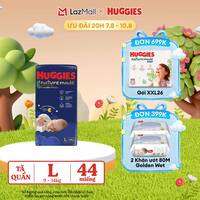 [20h 7-10.8 QUÀ TẶNG ĐƠN 399K] Tã quần Huggies Naturemade ban đêm L44