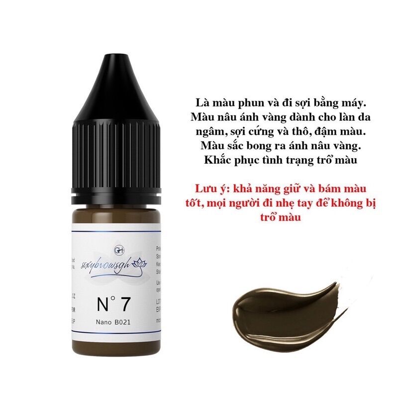 MỰC GH SEXYBROW PHUN XĂM ĐI SỢI