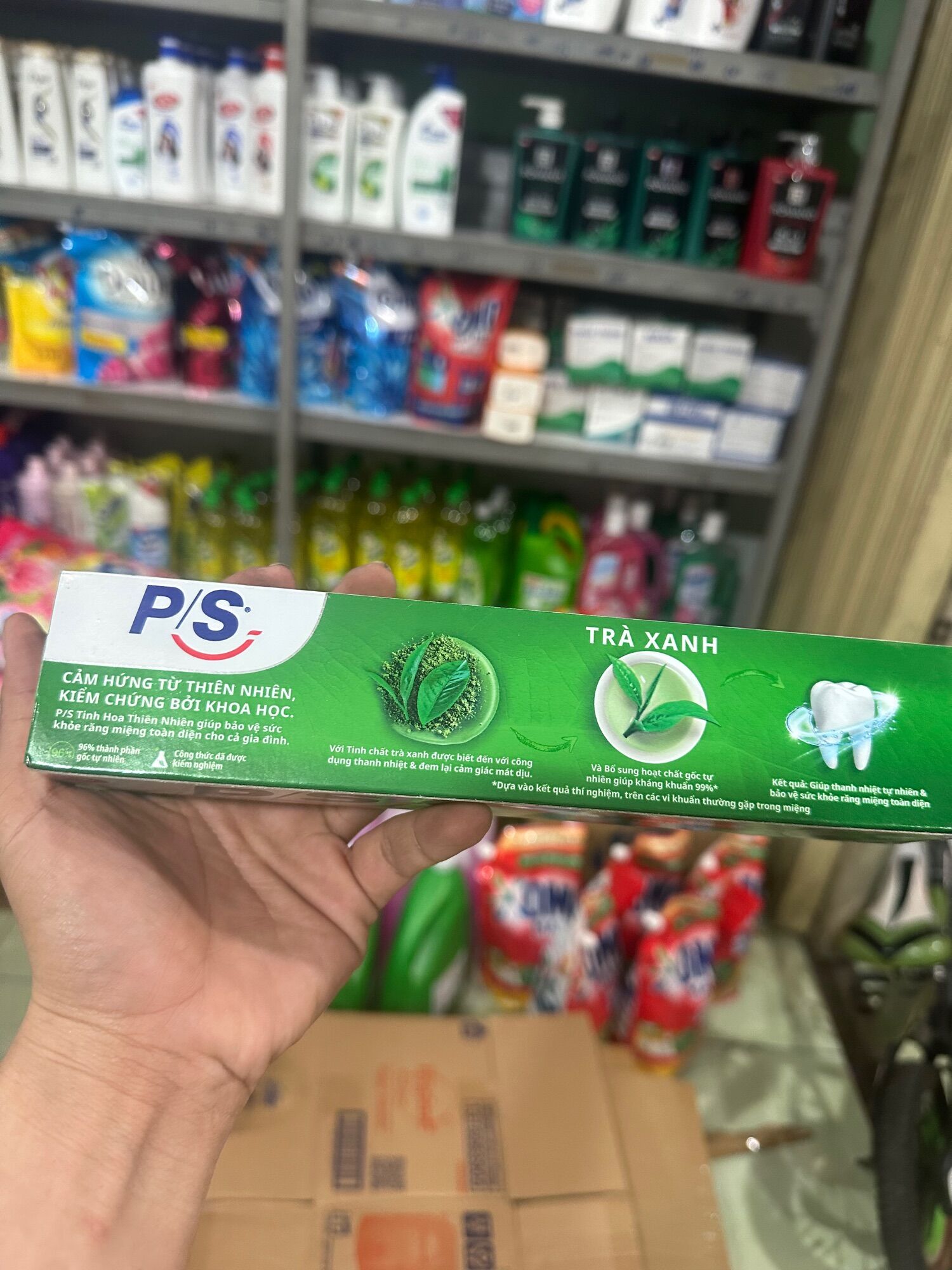 Kem đánh răng PS hương trà xanh 230g