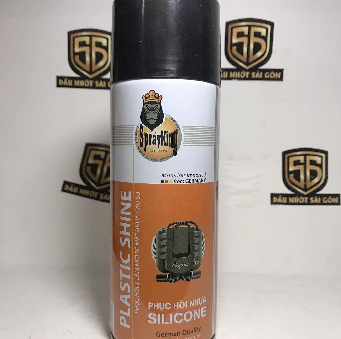 Phục hồi nhựa nhám và làm đen lốp Sprayking 400ml hiệu quả ngay sau khi sử dụng.