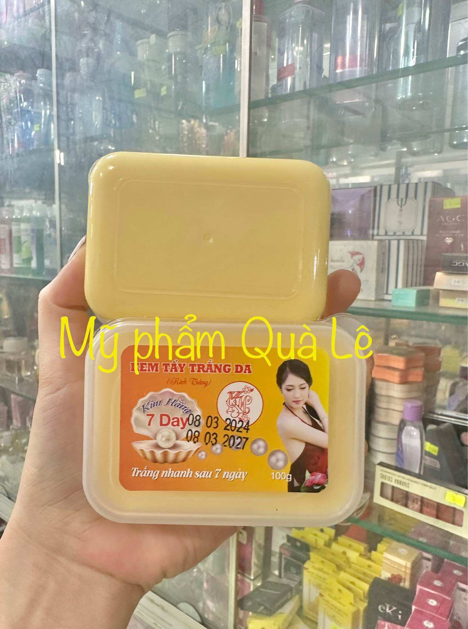 [ chuẩn hàng cty 100%] kem tẩy trắng da body KIM HẰNG 100g