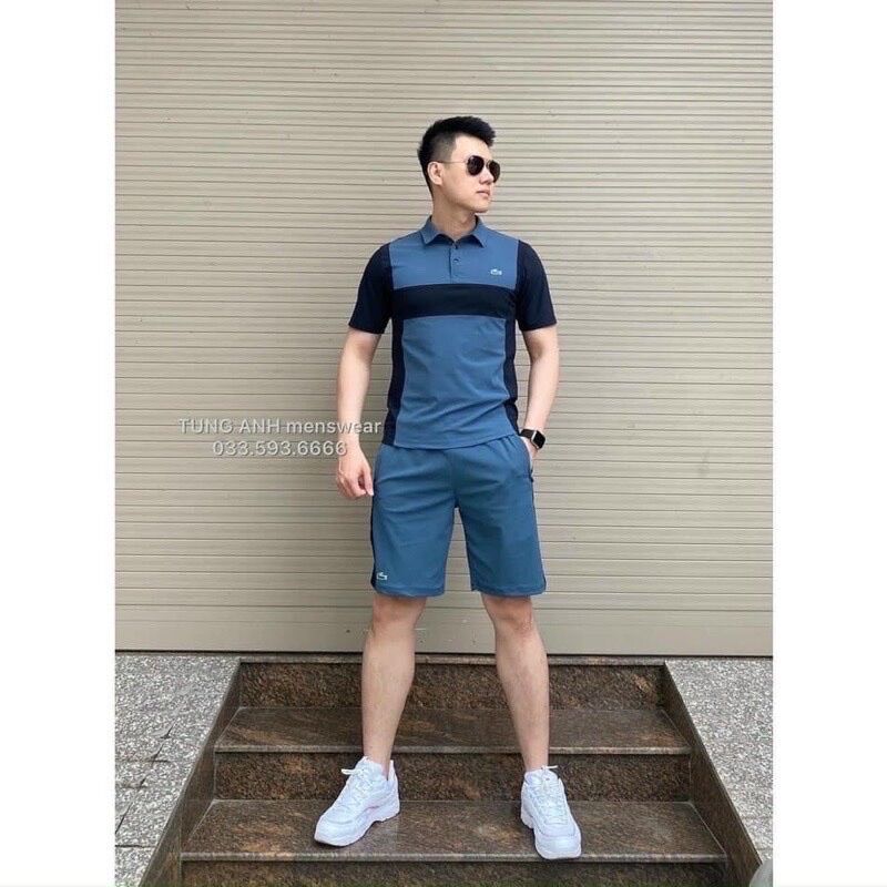 Bộ thể thao nam polo cổ bẻ
