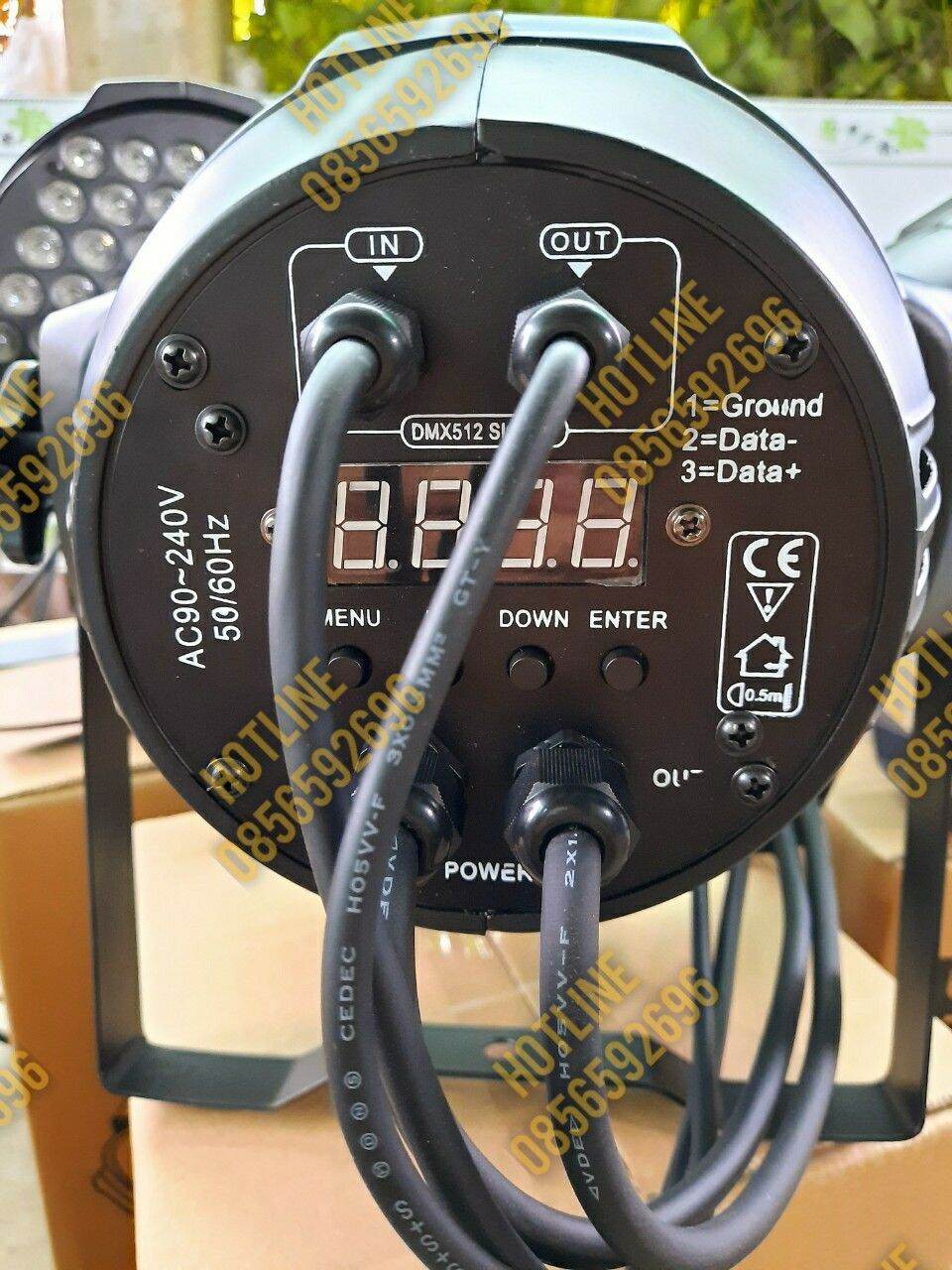 Đèn sân khấu par led 60 full màu 9w
