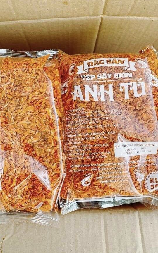 500gr tép sấy giòn có gia vị