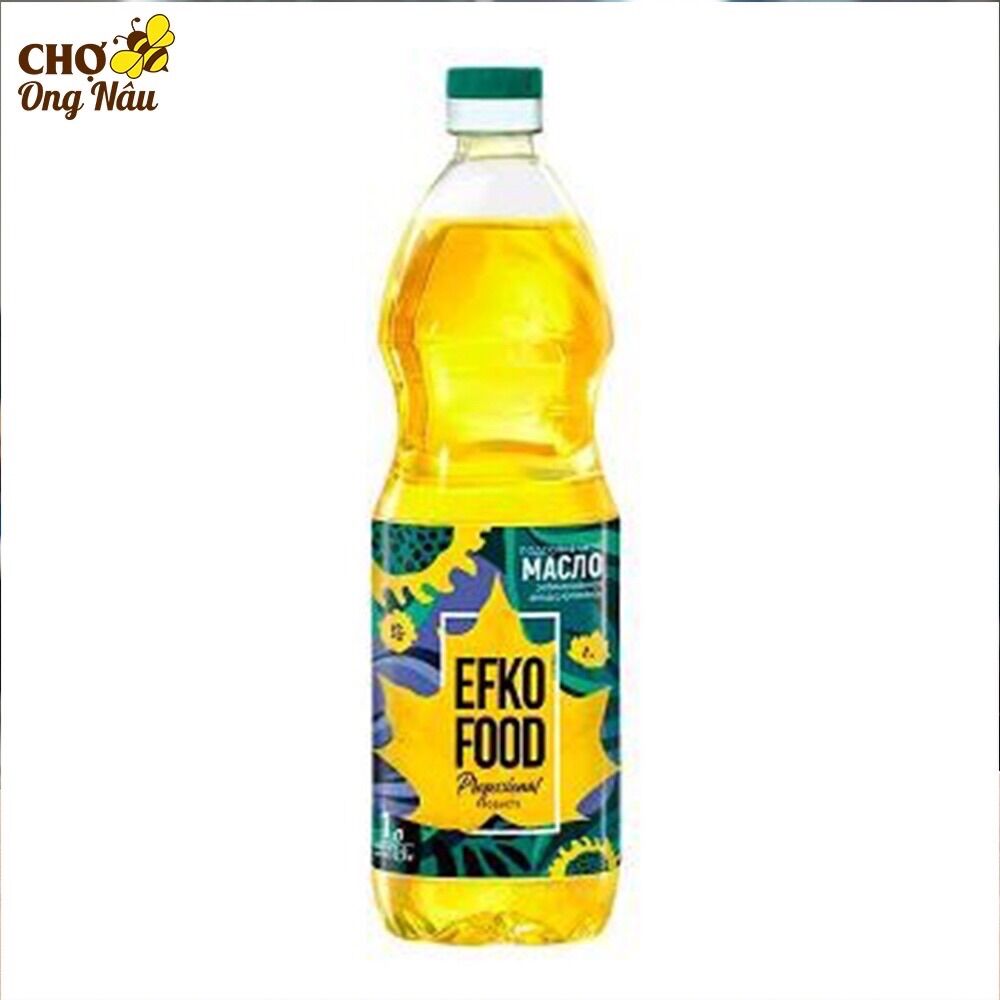 {Date mới} Dầu ăn Hướng Dương Nga 1 lít  cao cấp tốt cho tim mạch
