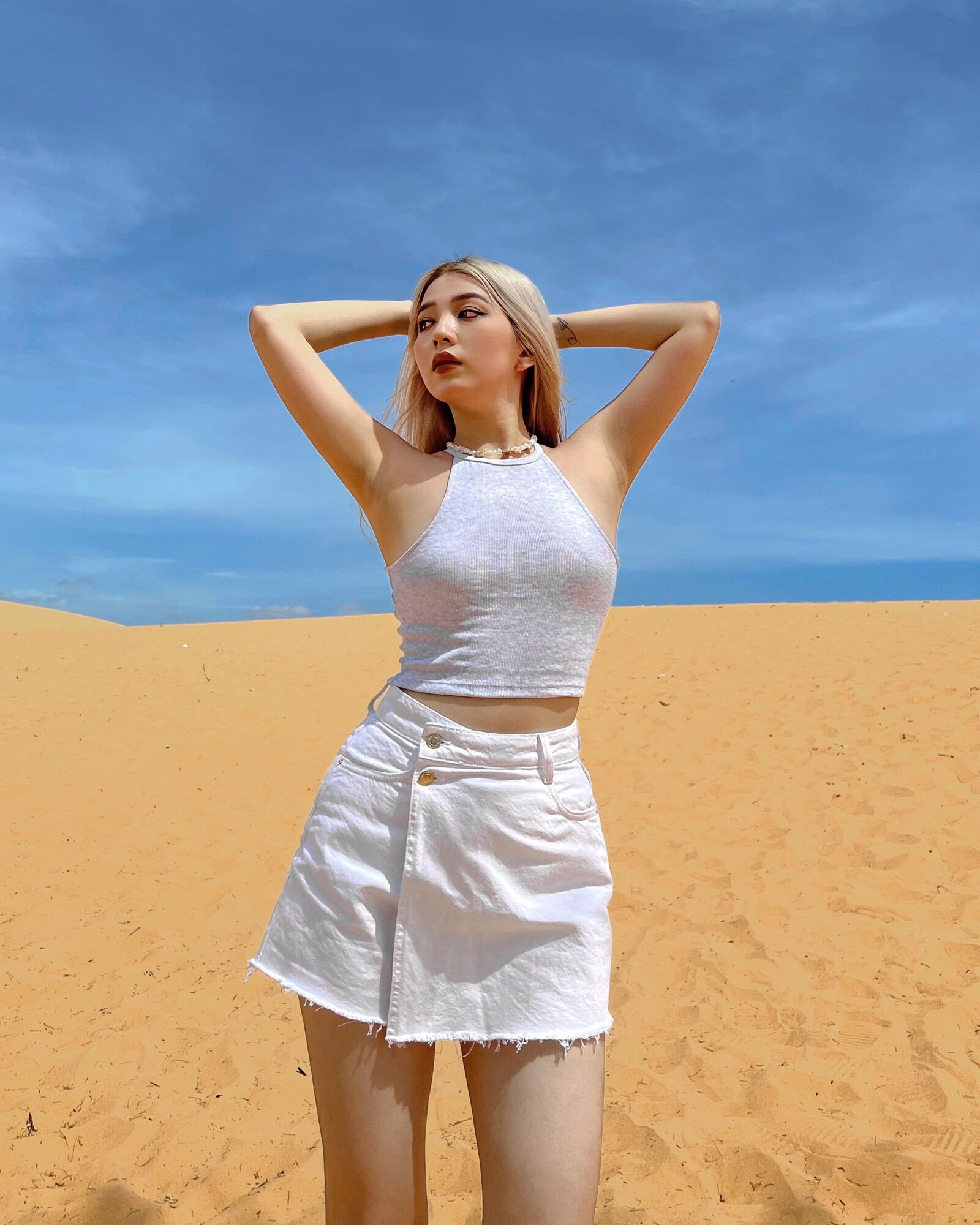 [Sản Phẩm Có Sẵn] Áo Croptop Ba Lỗ Nữ Màu Xám Nhạt
