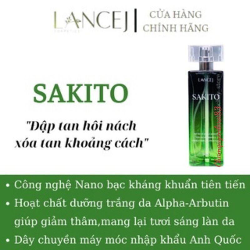 Xịt khử mùi hôi nách ,hôi chân sakito