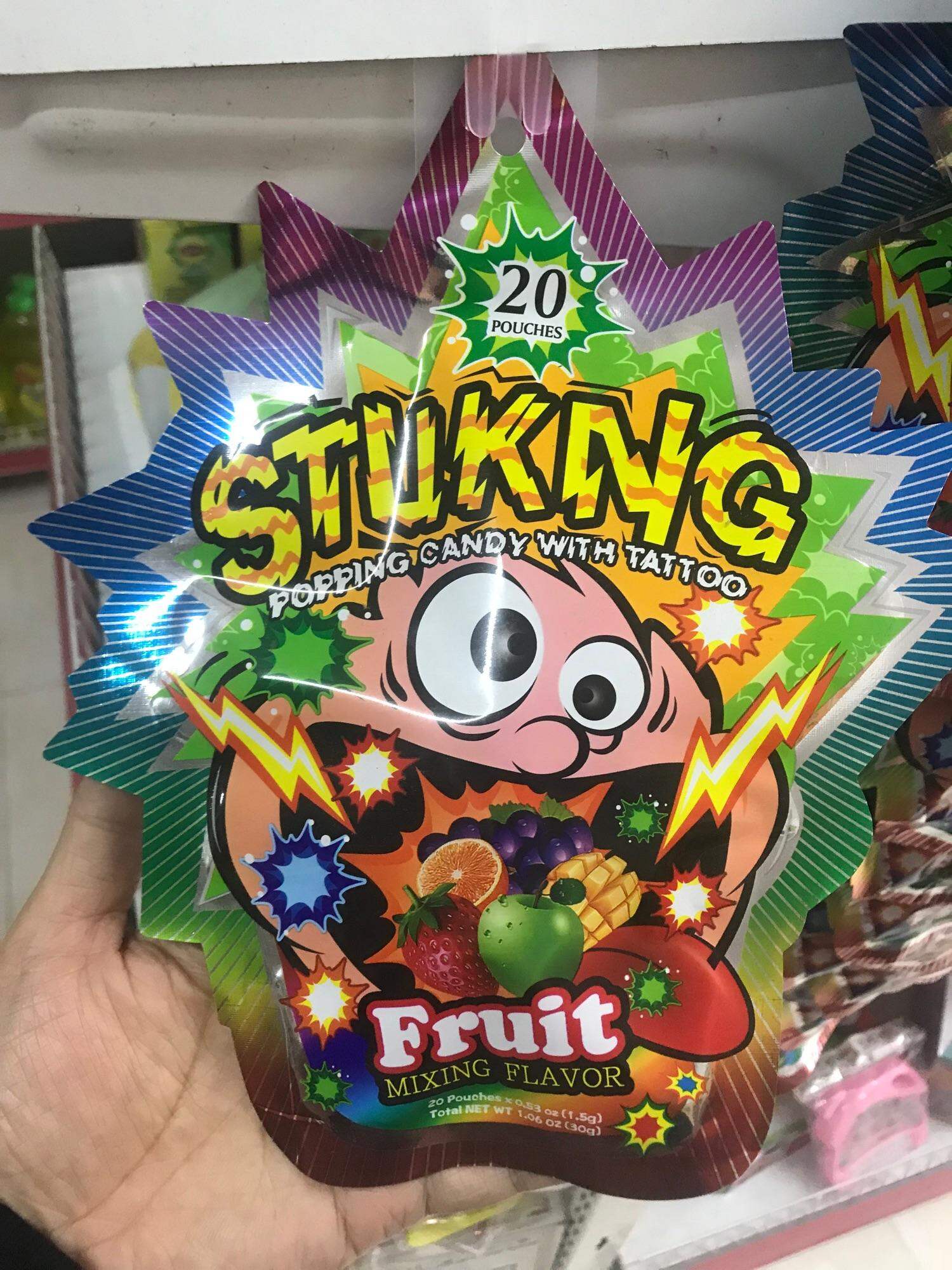 Kẹo nổ Striking Lychee  1 gói 30gr/20 cái