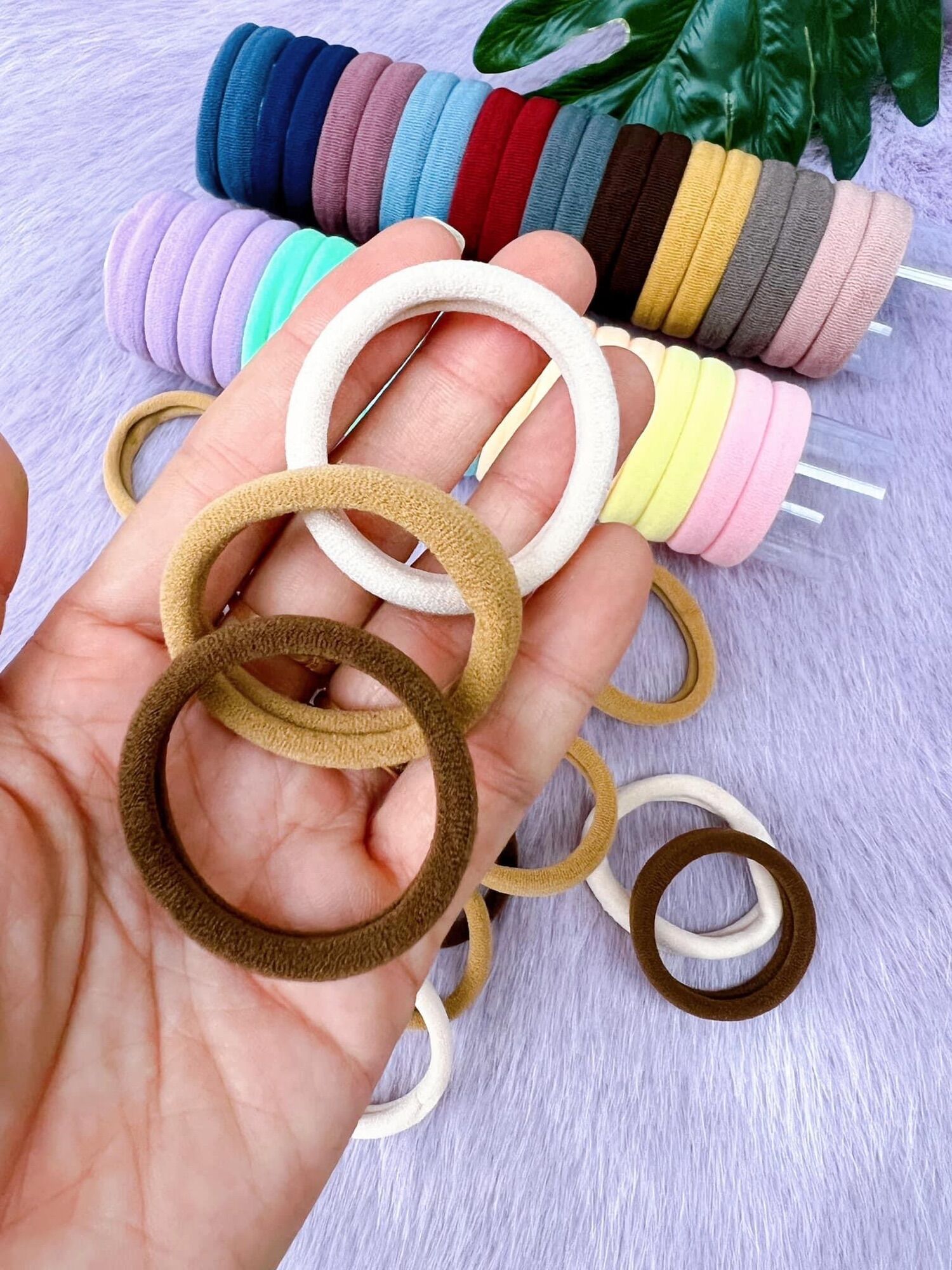 Ống 20 dây cột tóc co giãn siêu bền (MÀU NGẪU NHIÊN)