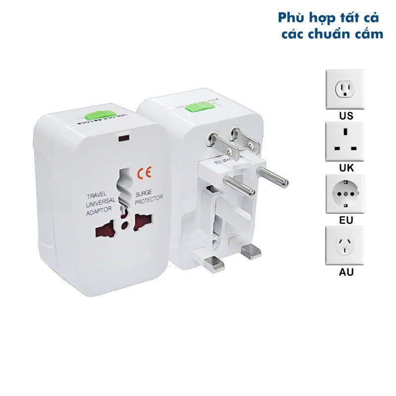 Ổ cắm đa năng tiêu chuẩn châu âu. ổ cắm du lịch