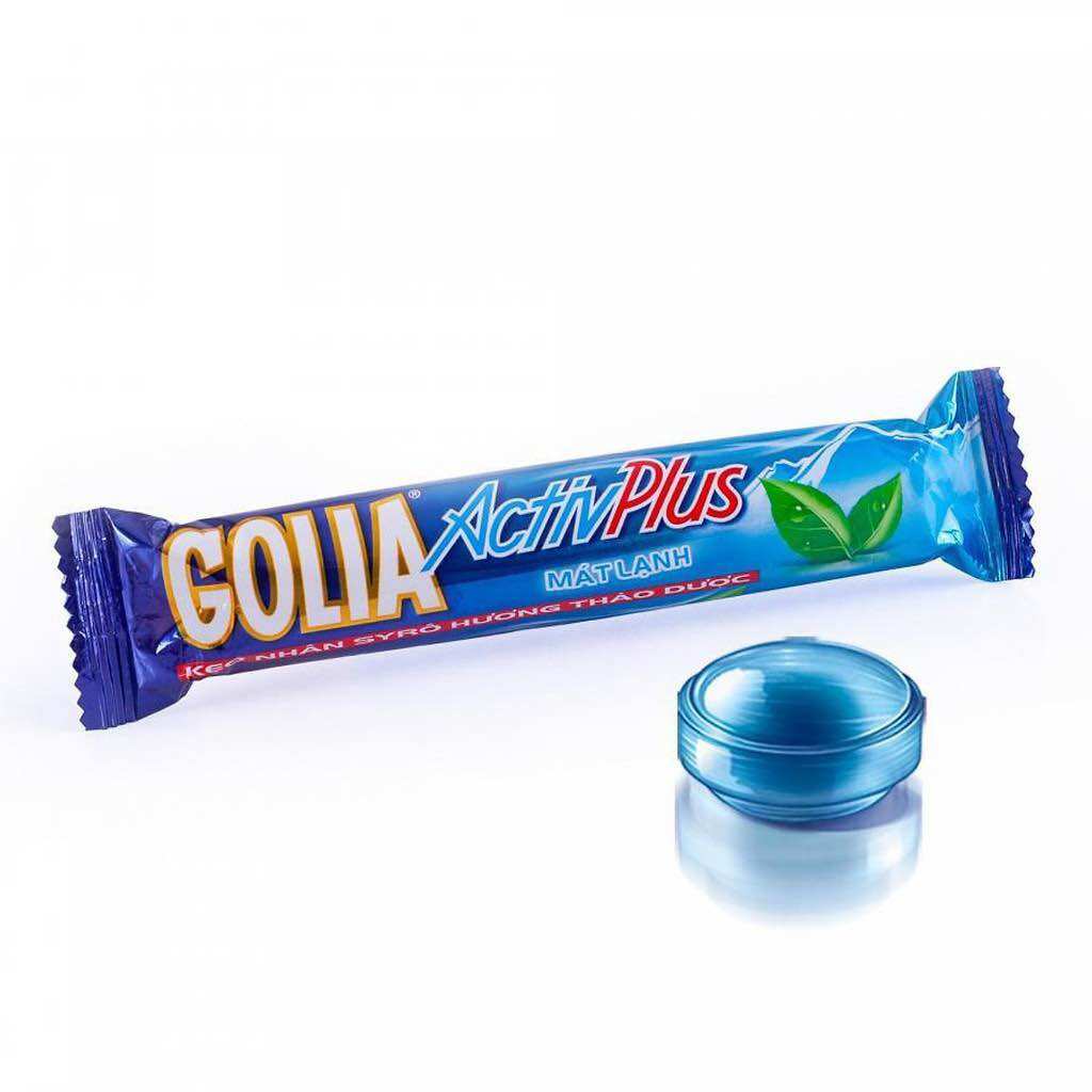 Túi Kẹo Thỏi GOLIA ACTIVE PLUS NHÂN SIRÔ THẢO DƯỢC 16 Thỏi