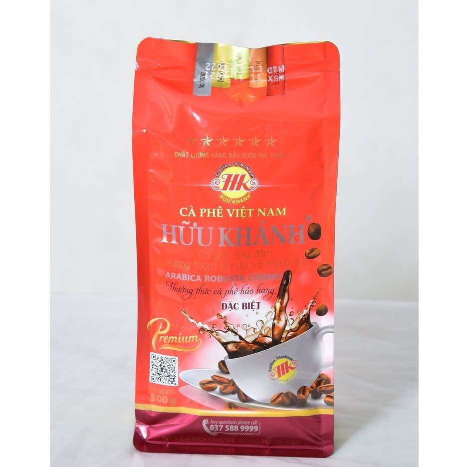 Cà phê HỮU KHÁNH ĐẶC BIỆT - HK 6SAO (bịch 500gr)