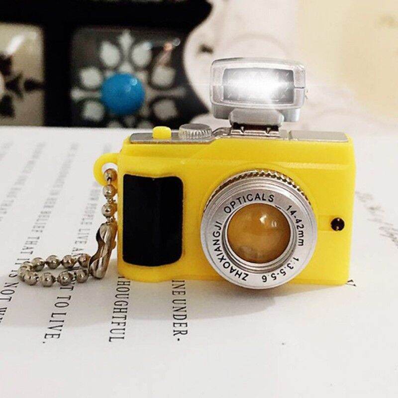 Vòng cổ, dây chuyền, móc khóa, móc treo hình máy ảnh có đèn led và âm thanh