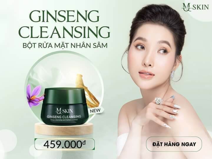 Bột Rửa Mặt Nhân Sâm MQ Skin