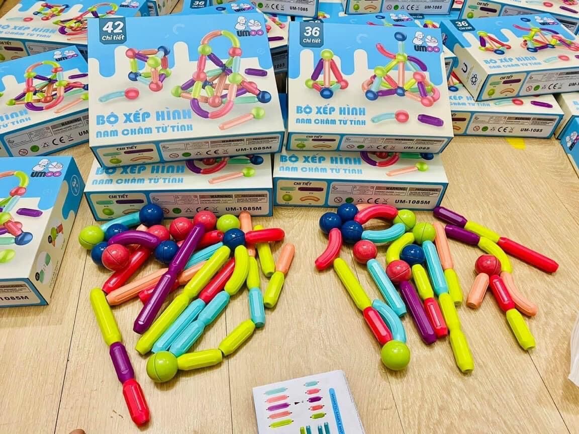 Bộ Xếp Hình Nam Châm Umoo 36,42,64 chi tiết