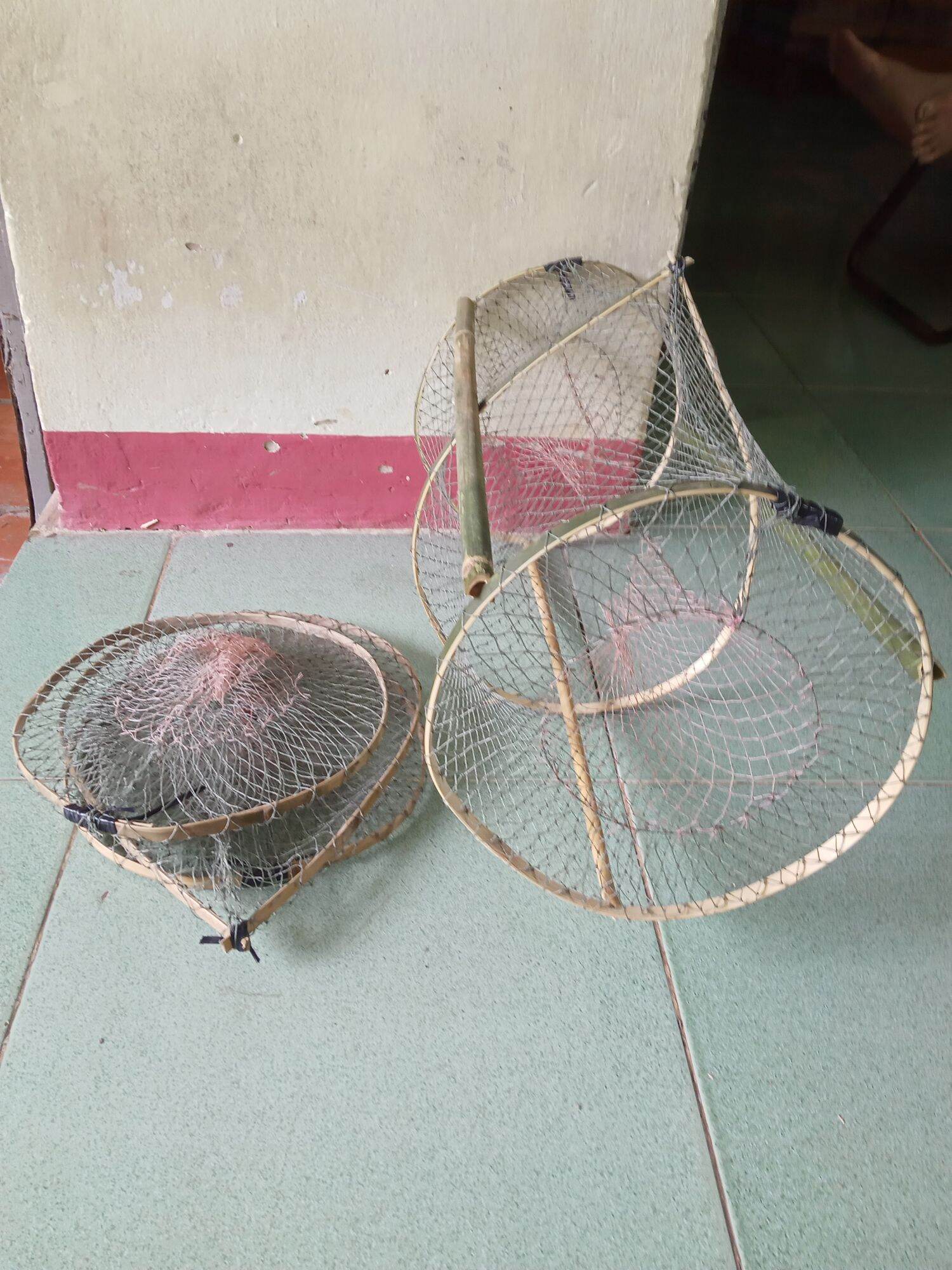 3 cái lờ đặt cá tôm cua ốc lươn rắn rùa