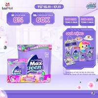 [TĂNG 4 VIÊN, GIÁ KHÔNG ĐỔI] Túi Viên Giặt Xả MaxKleen Hương Nước Hoa Huyền Diệu (Túi 34+4 Viên)