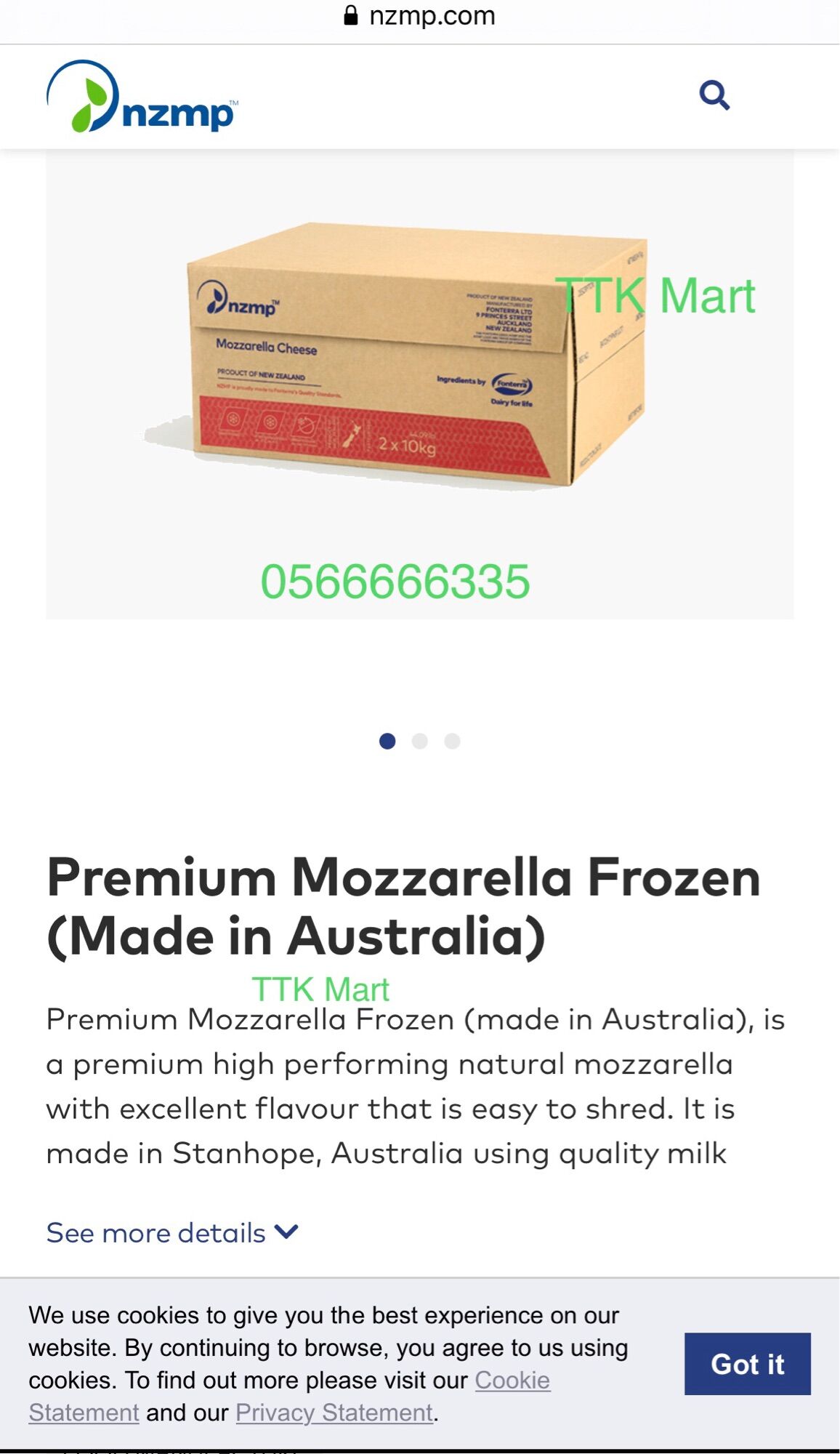 [Chuẩn Úc]- Phô mai Mozzarella Úc cao cấp dòng khối (Nsx Fonterra)