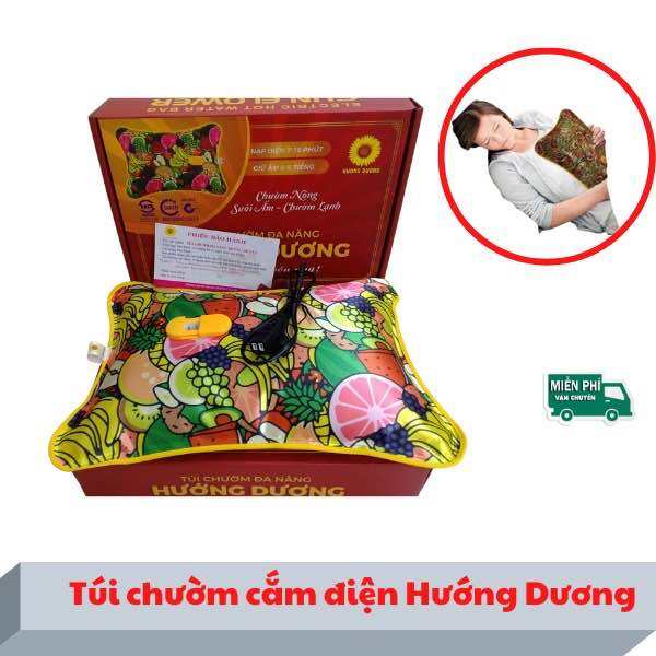 Túi sưởi nóng sạc điện, túi chườm bụng kinh cho nữ hiệu quả. Gối sưởi Hướng Dương, Hàng Việt Nam chất lượng cao