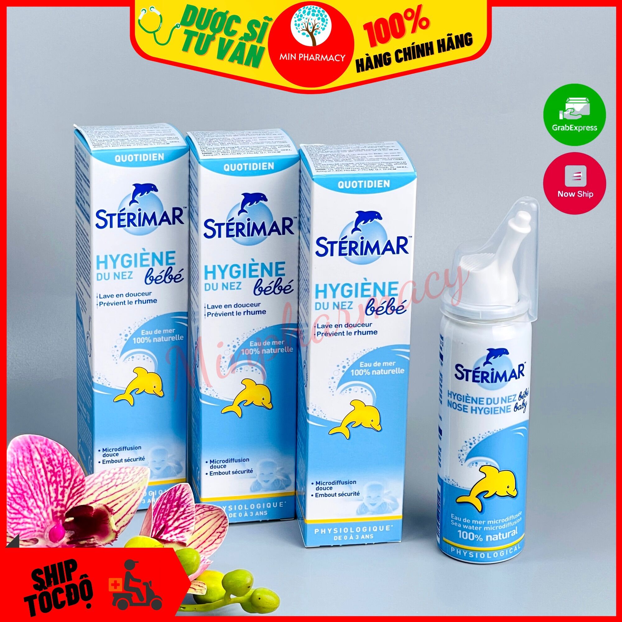 NƯỚC BIỂN XỊT MŨI CHO TRẺ STERIMAR BABY 50ml- Minpharmacy