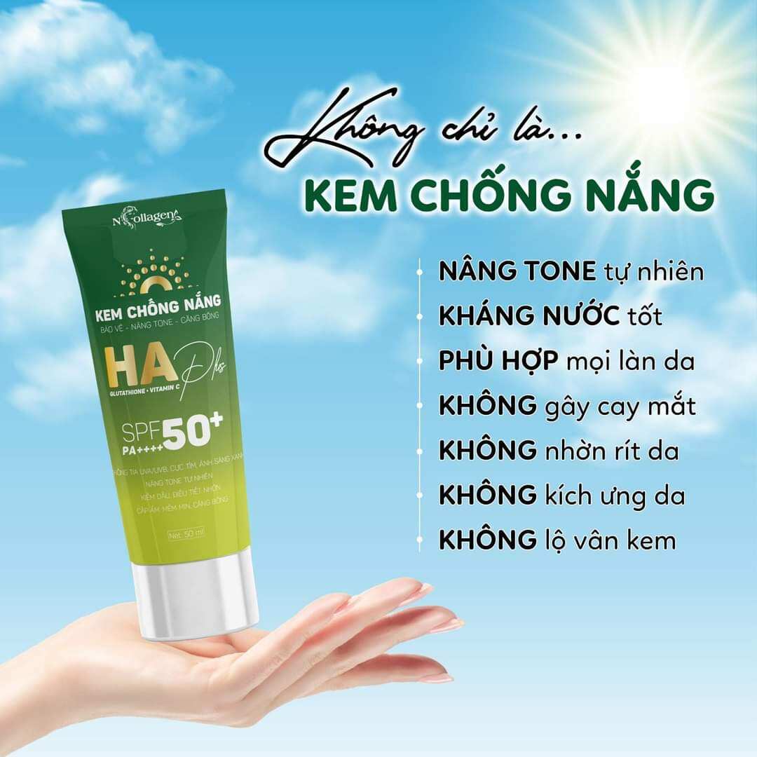 Combo kem sâm xanh & chống nắng HA kiềm dầu