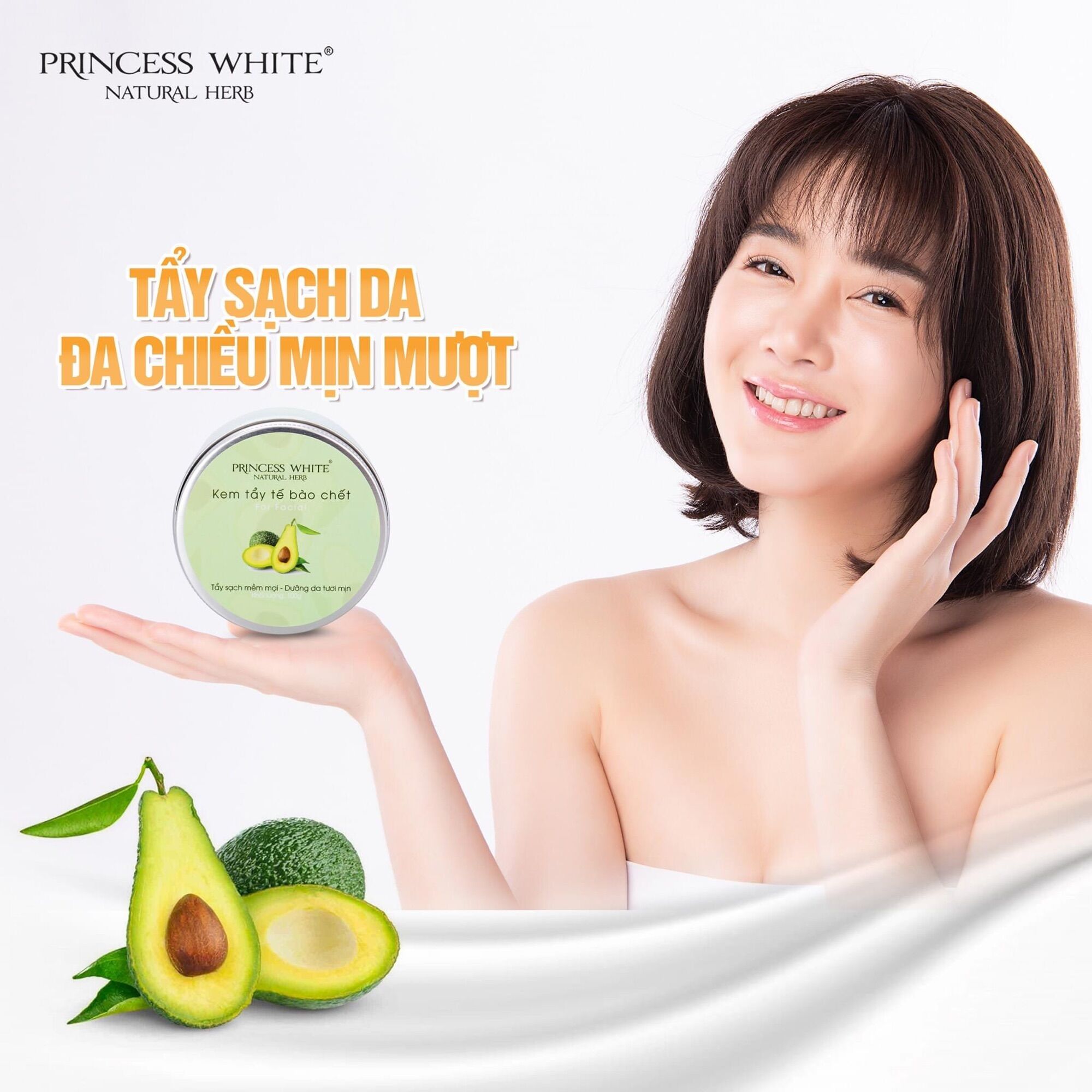TẨY DA CHẾT FACE PRINCESS WHITE CHÍNH HÃNG