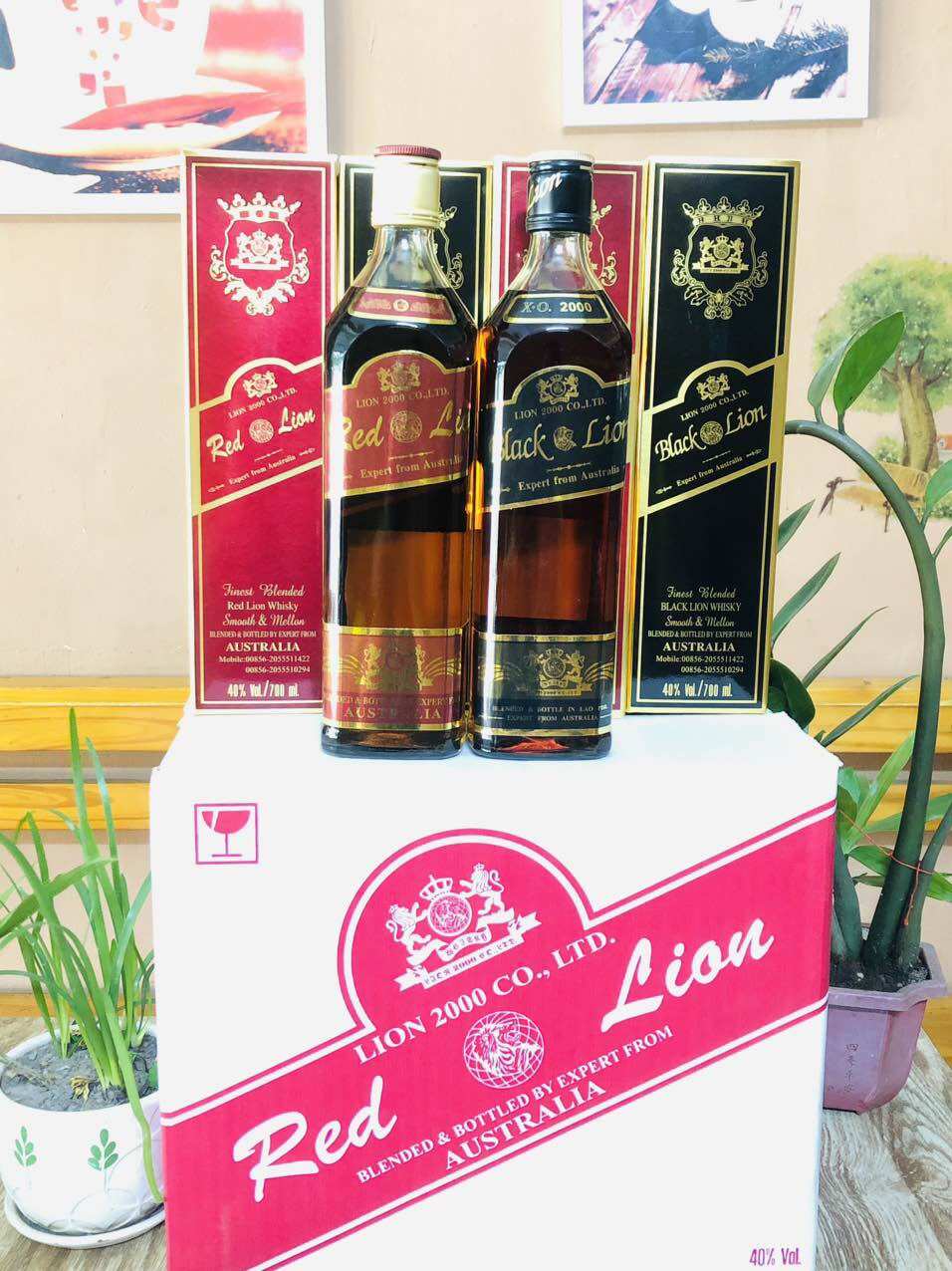 Thùng 12 chai Black Lào(700ml)