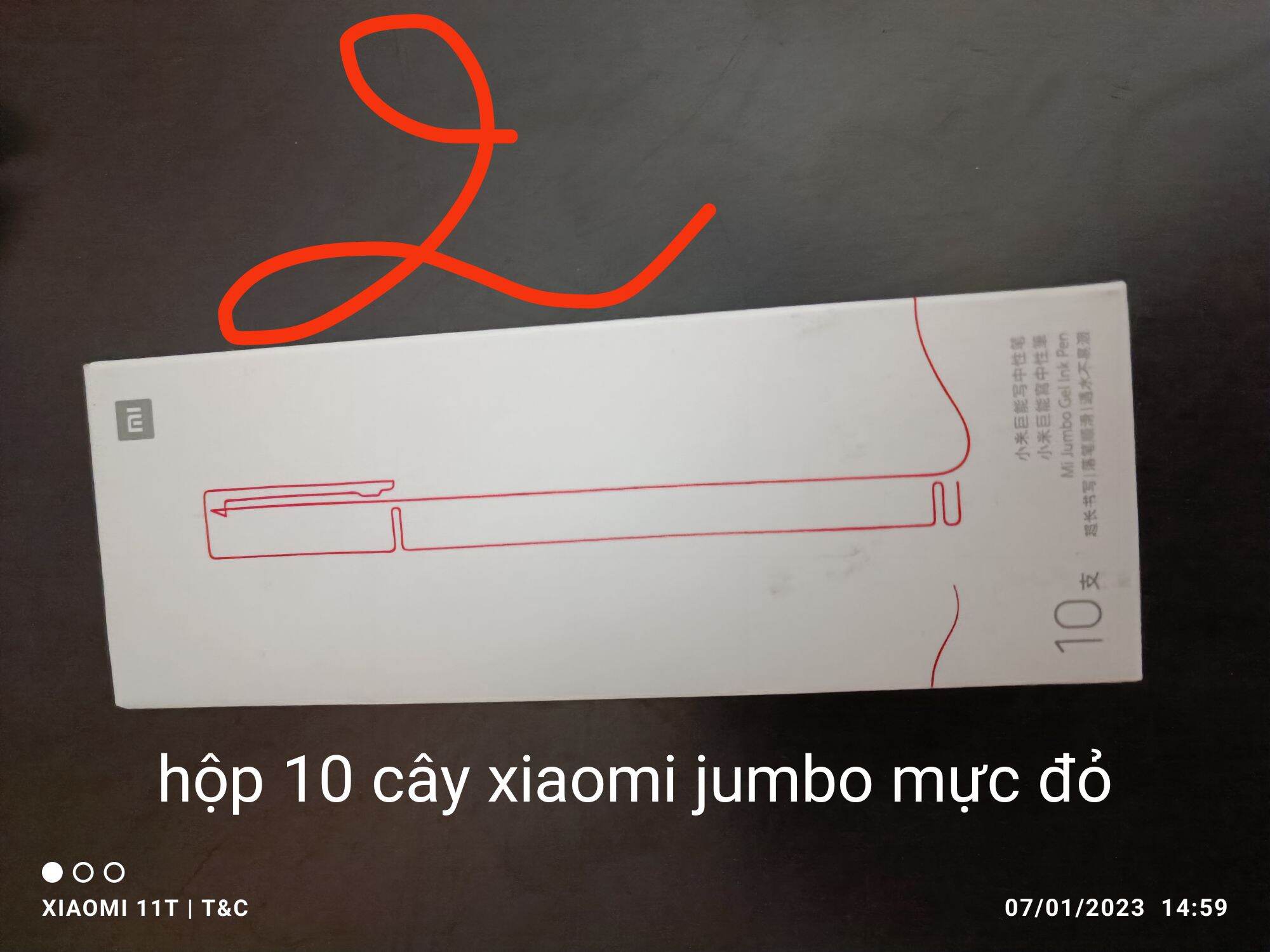 Bút gel xiaomi 0.5mm nhiều màu