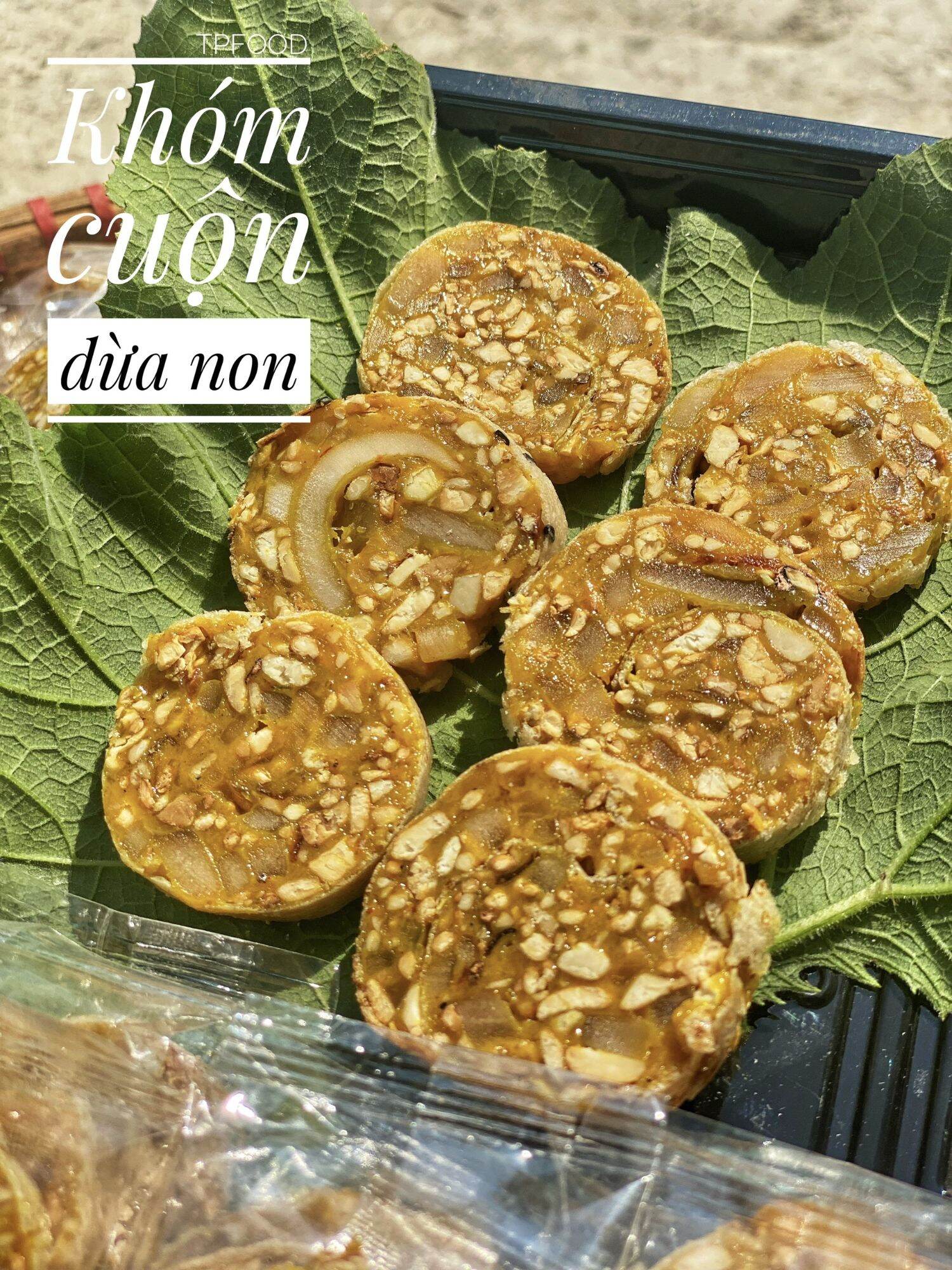 Kẹo khóm cuộn dừa non ít đường 500g