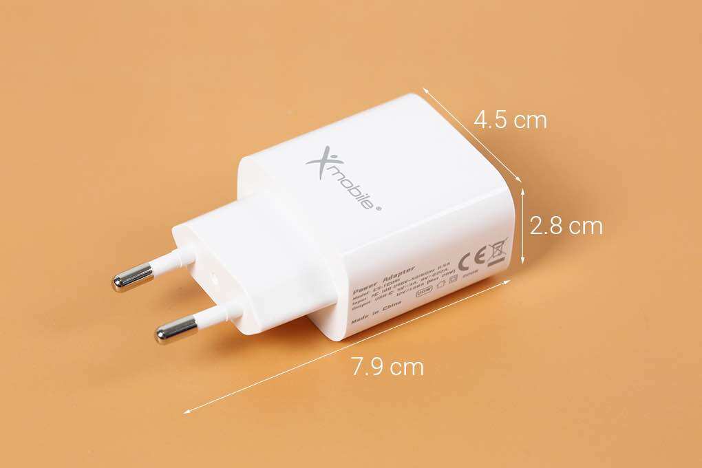 Adapter Sạc Nhanh 2 Cổng (Type C + USB) PD 20W Xmobile DC02