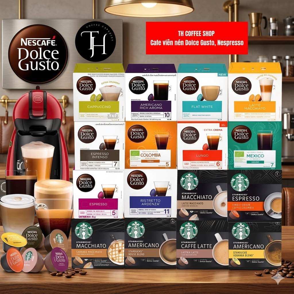 Cà phê viên nén Nescafe/ Starbucks Dolce Gusto 12 - 16 viên/hộp các loại