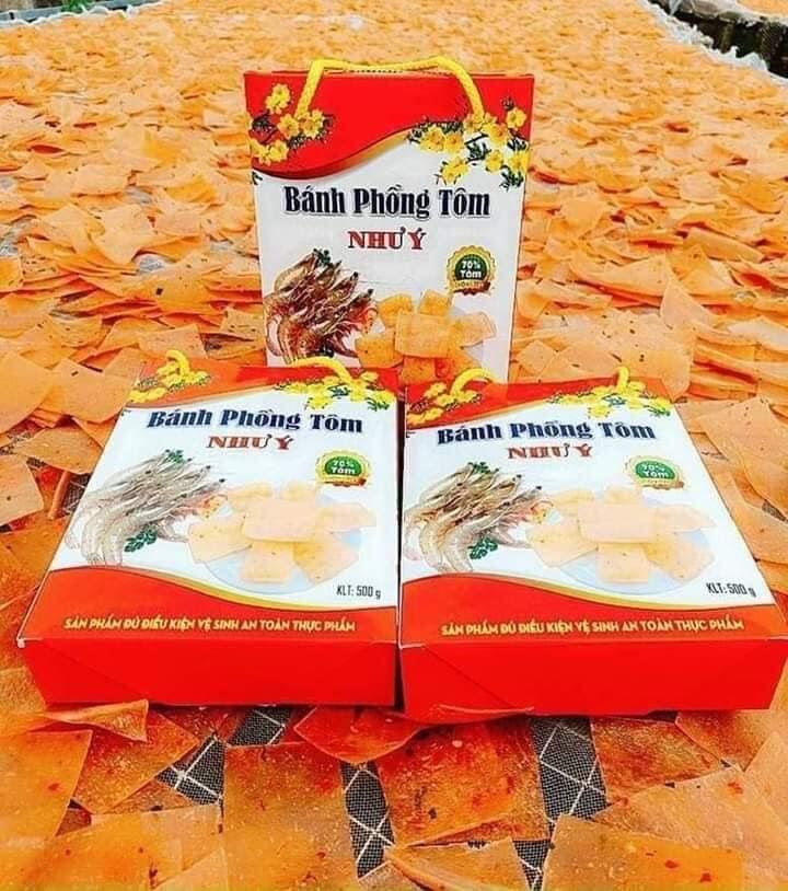 1kg Bánh phồng tôm Như Ý, bánh phồng tôm Năm Căn Cà Mau, bánh phồng tôm đặc biệt vị đậm đà