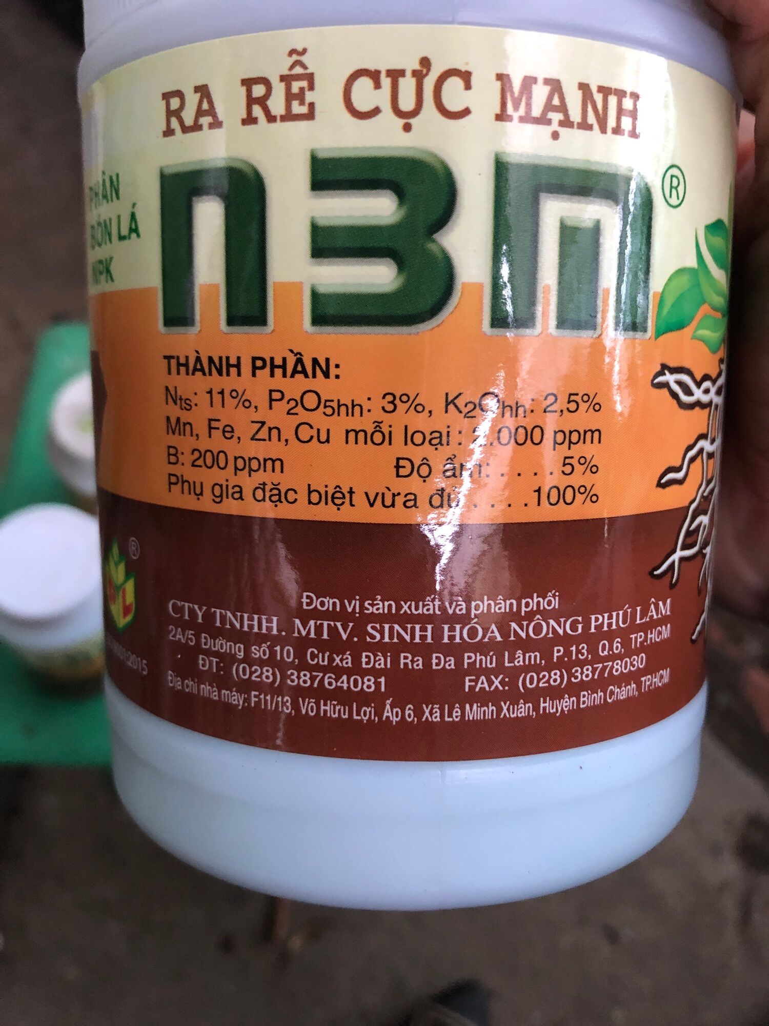 Phân bón lá n3m 500 gam