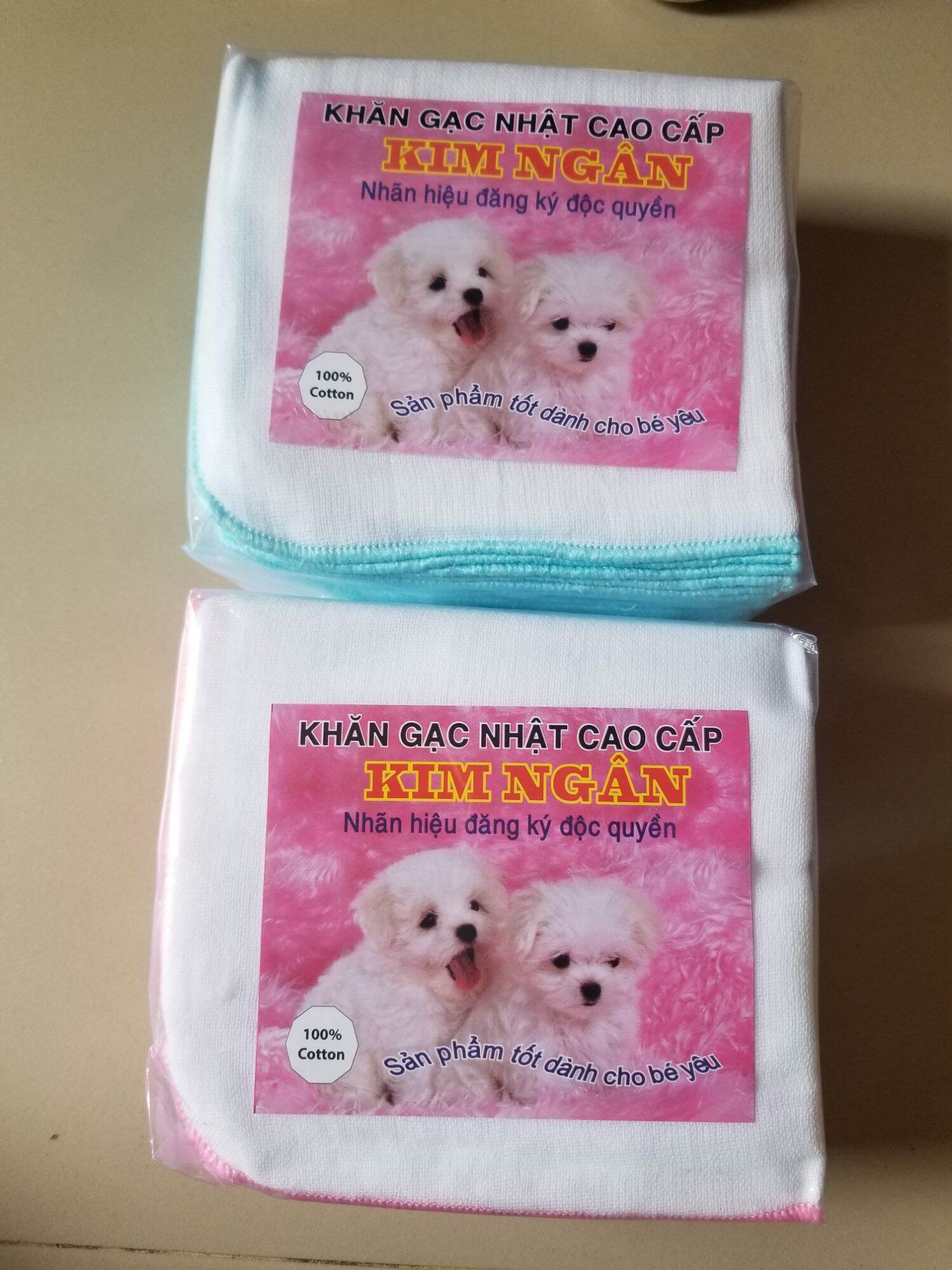 10 khăn gạc sữa kim ngân cao cấp loại lớn