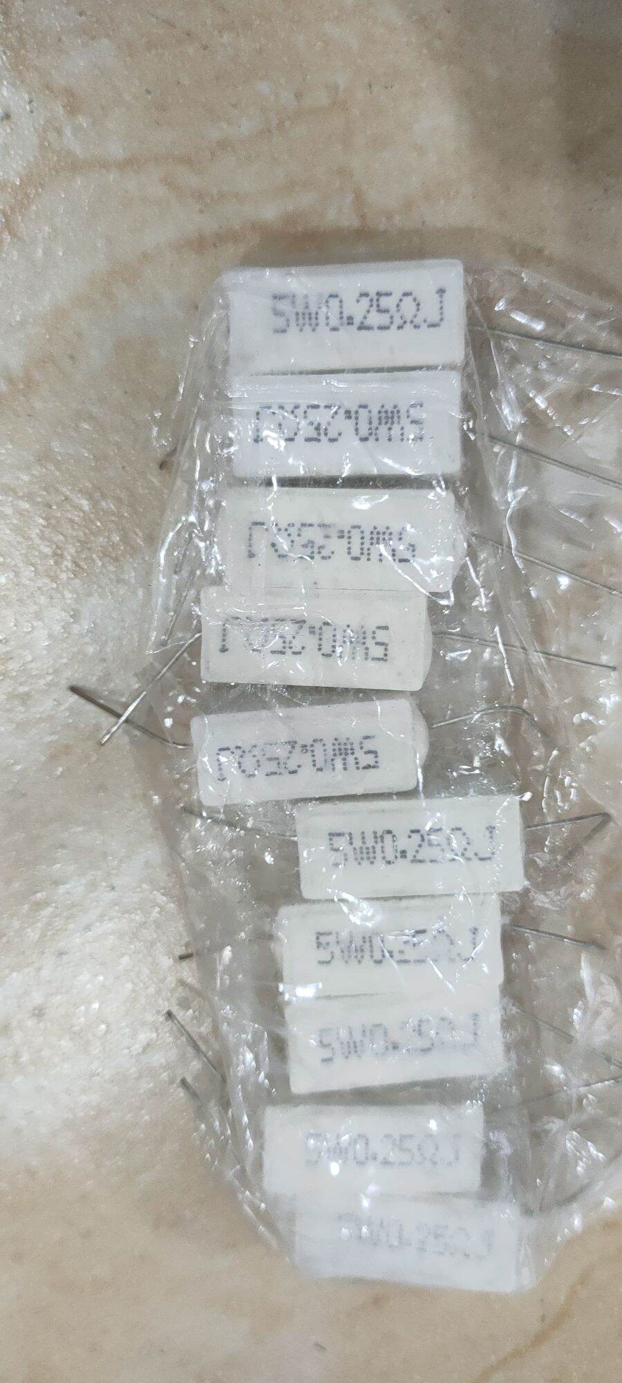 10 điện trở sứ 0.25 om 5w