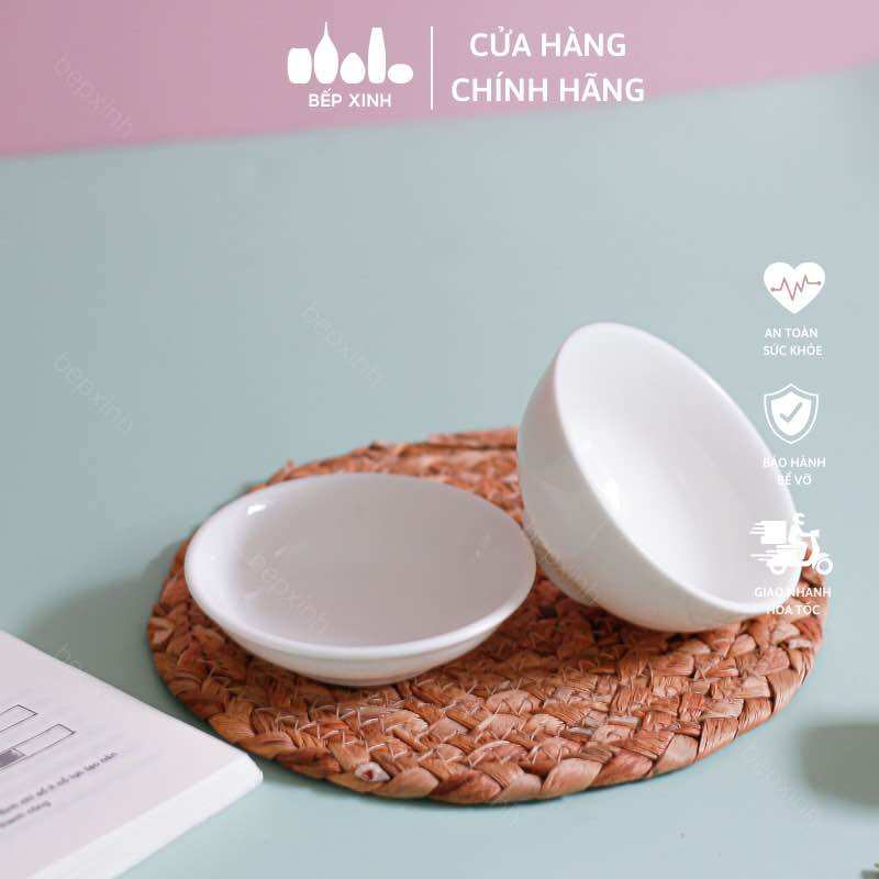Đĩa chấm sứ Minh Châu - D01