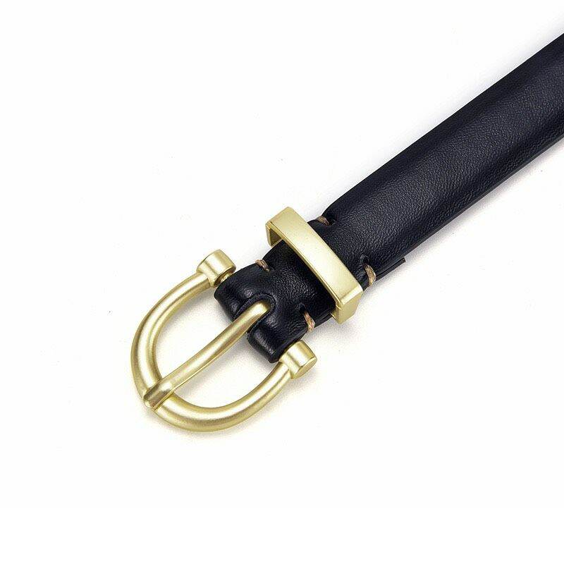 Dây nịt/ Thắt lưng da mặt basic dễ phối 2cm