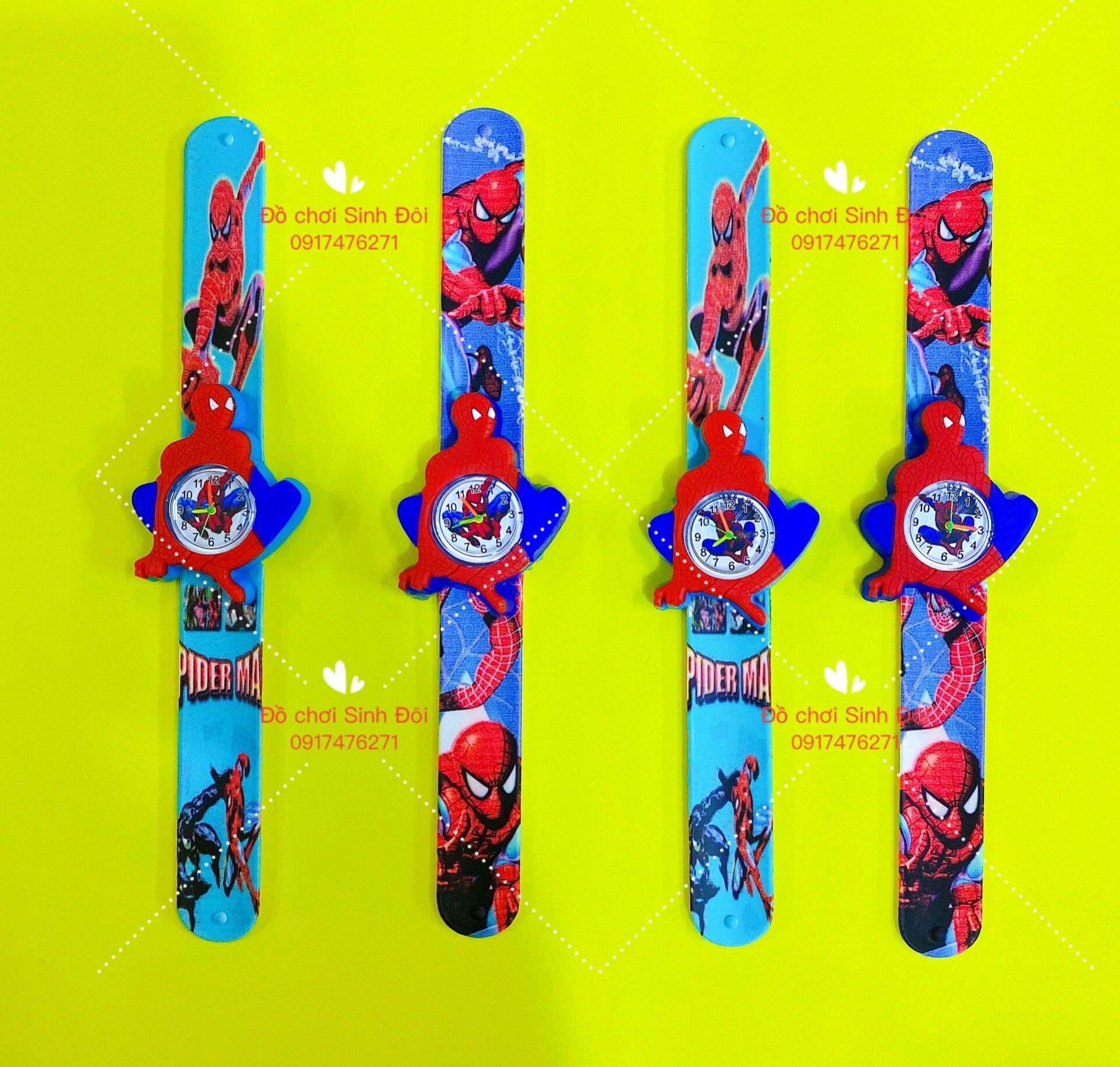 Đồng hồ trẻ em - siêu nhân nhện - 1 cái