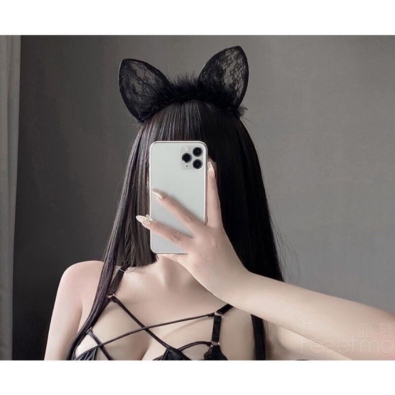Cài tóc tai mèo tai thỏ dễ thương